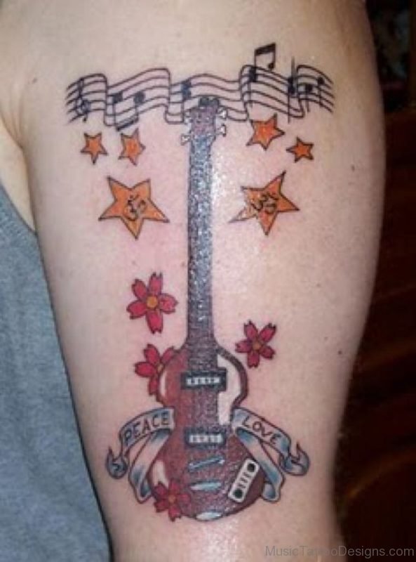 Guitar Tattoo design