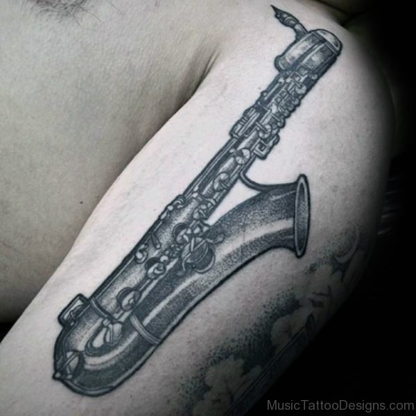 Magnificent Saxophone Tattoo