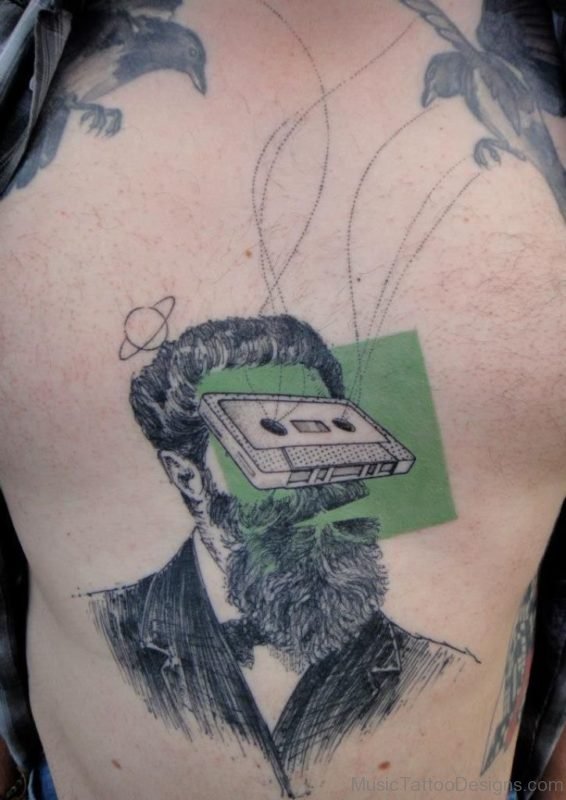 Man With Cassette Tattoo