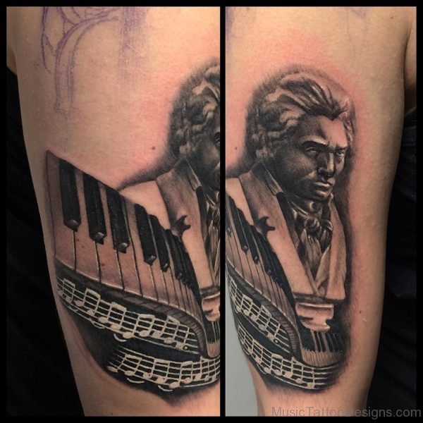 Man With Piano Tattoo