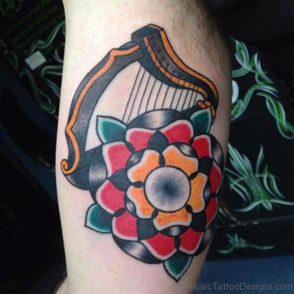 Mind Blowig Harp Tattoo