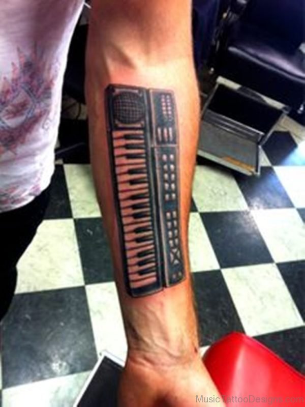 Mind Blowing Synthesizer Tattoo