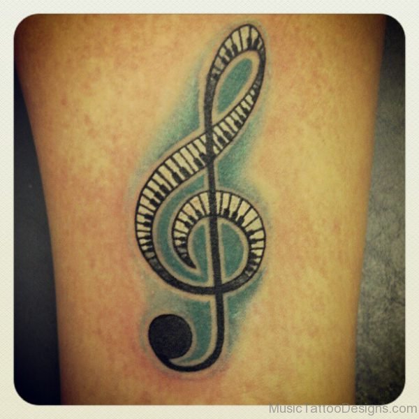 Music Symbol Piano Tattoo