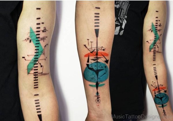 Music and Sound Tattoo on Arm