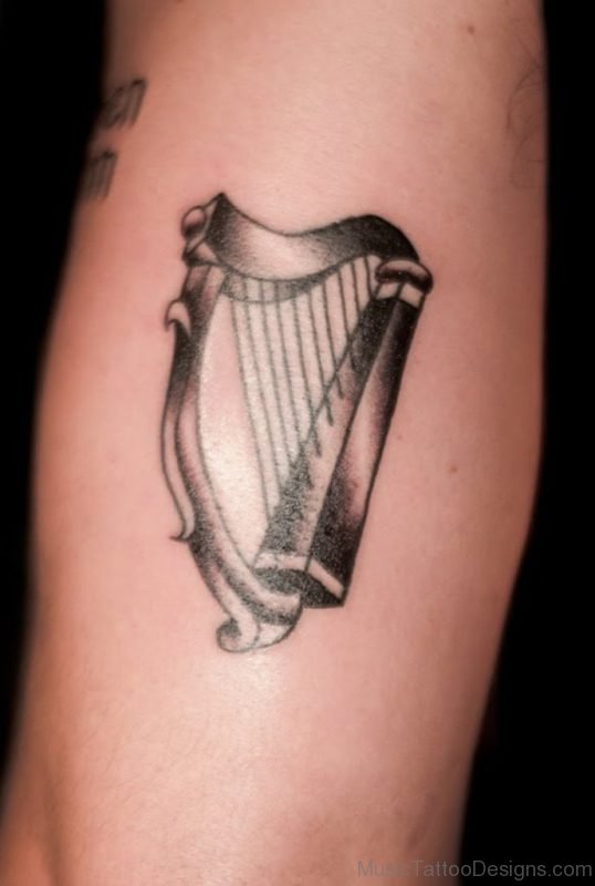 Nice Harp Tattoo