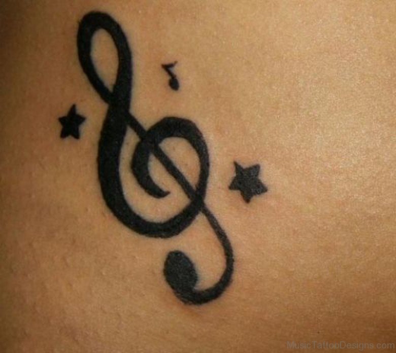 84 Excellent Music Tattoo On Back