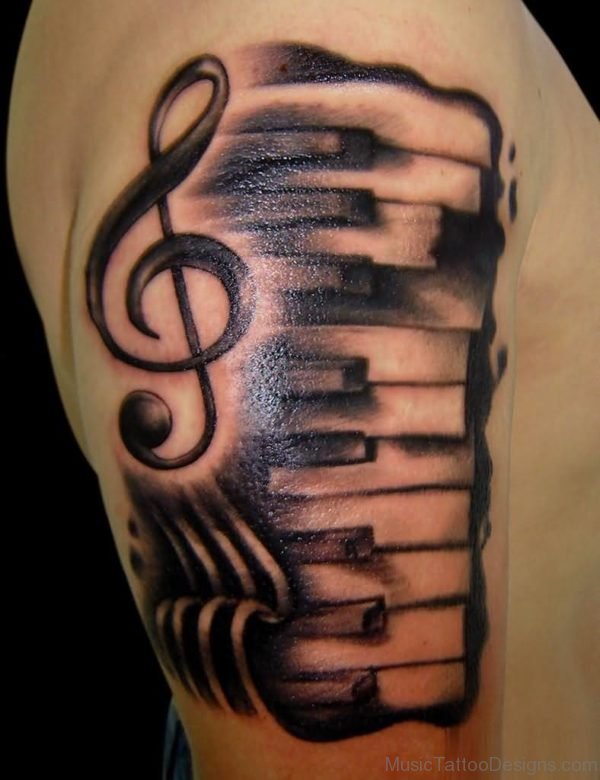 Piano Tattoo Design