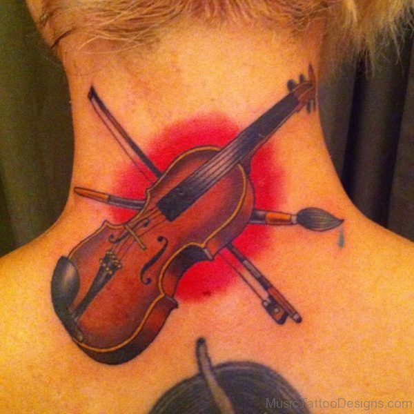 Pretty Violin Tattoo
