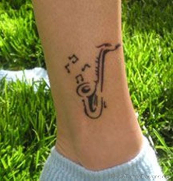 Saxophone Tattoo Design