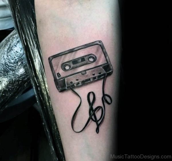 Simple Cassette Tattoo