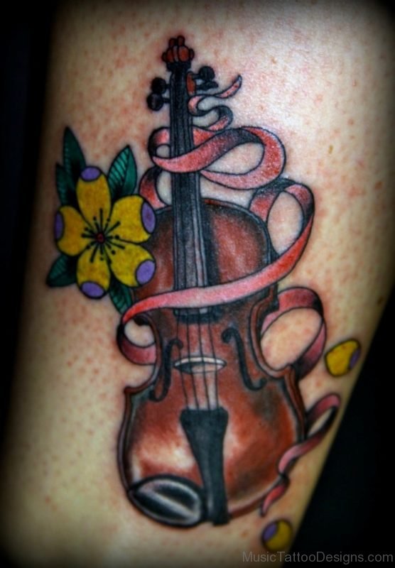 Best Violin Tattoo design