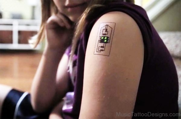 Classic Synthesizer Tattoo