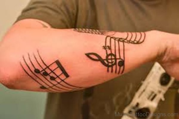 Classy Music Tattoo
