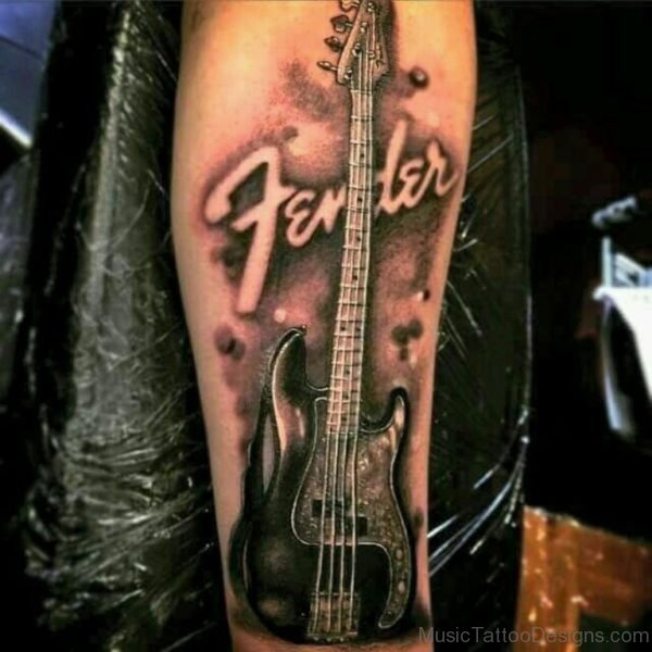 Pretty Guitar Tattoo