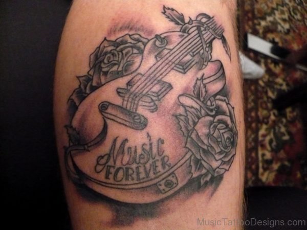 Rose Music Tattoo