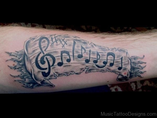 Super Music Tattoo Design